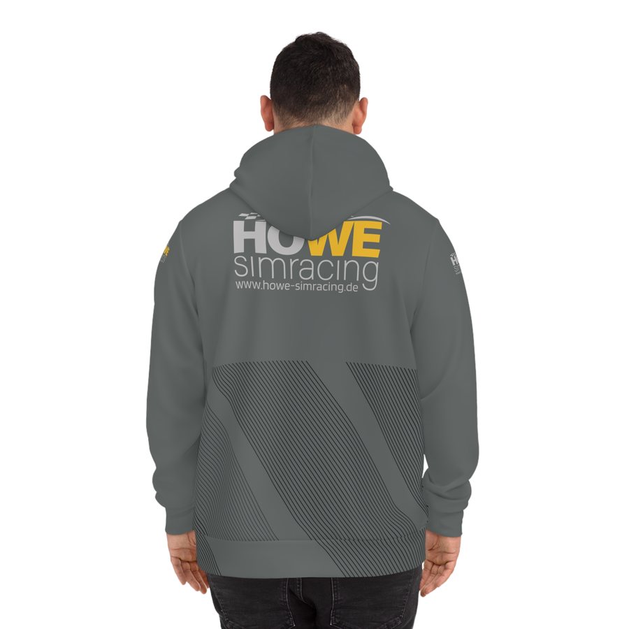 Racing Hoodie Graphit, Rückseite getragen
